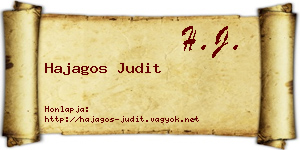 Hajagos Judit névjegykártya